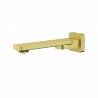 Brushed Gold Square Wall Mount Bath Spout
